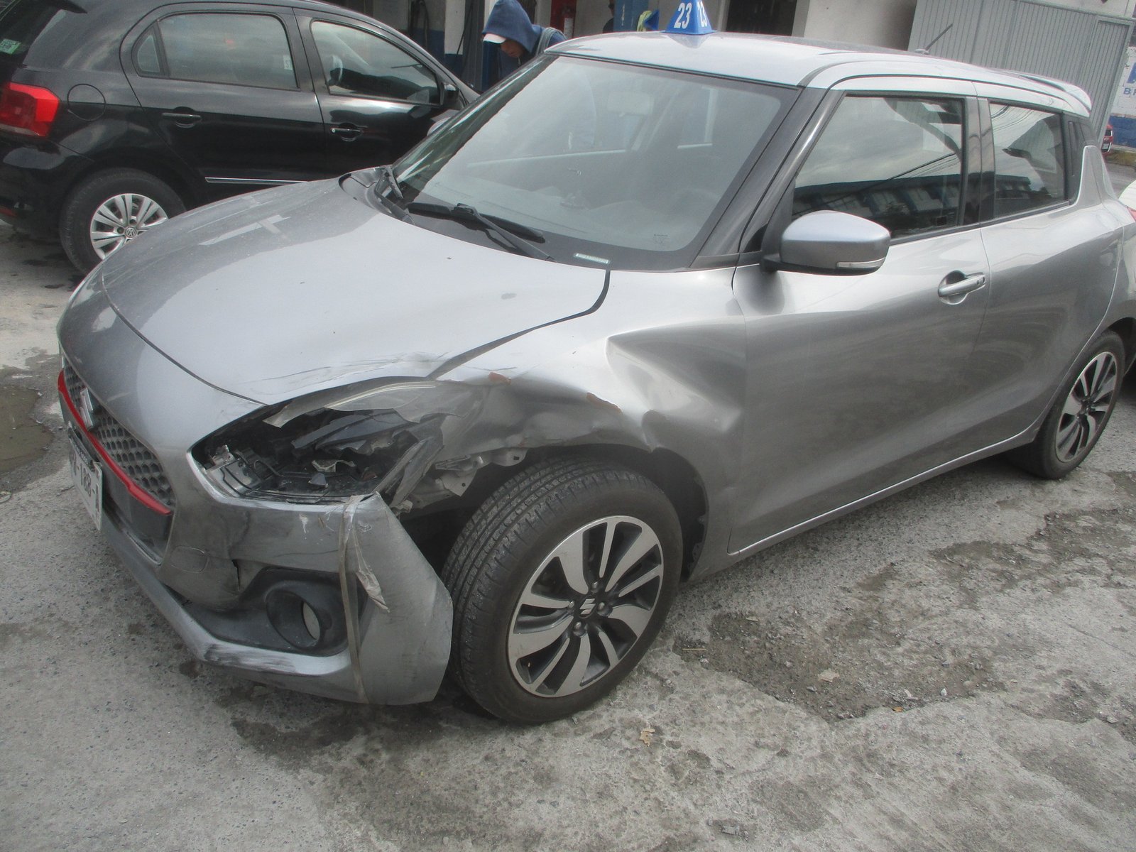 Vehículo antes de reparación